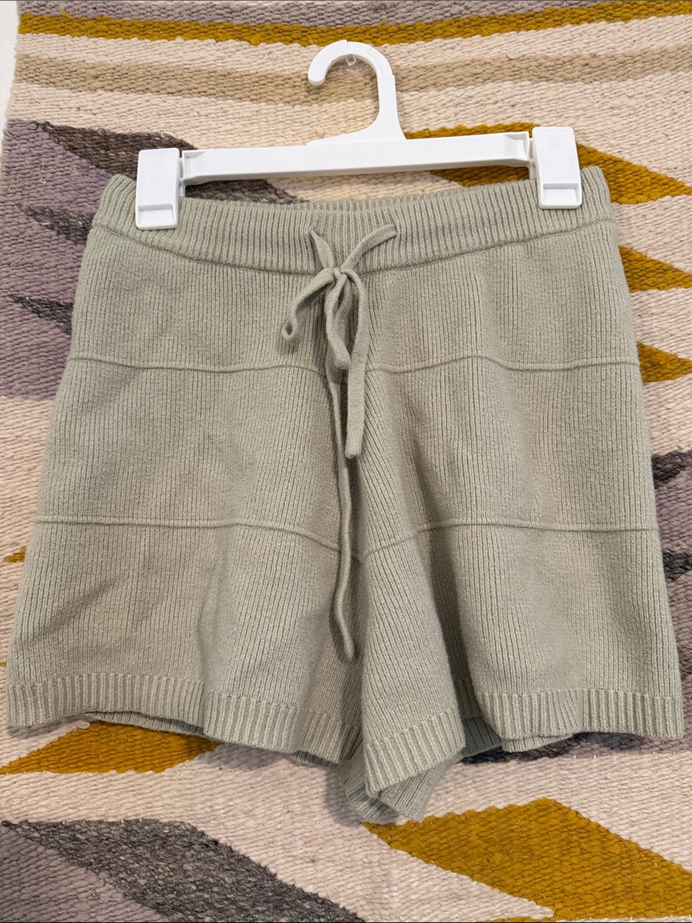 Knit Drawstring Lounge Shorts - Taupe